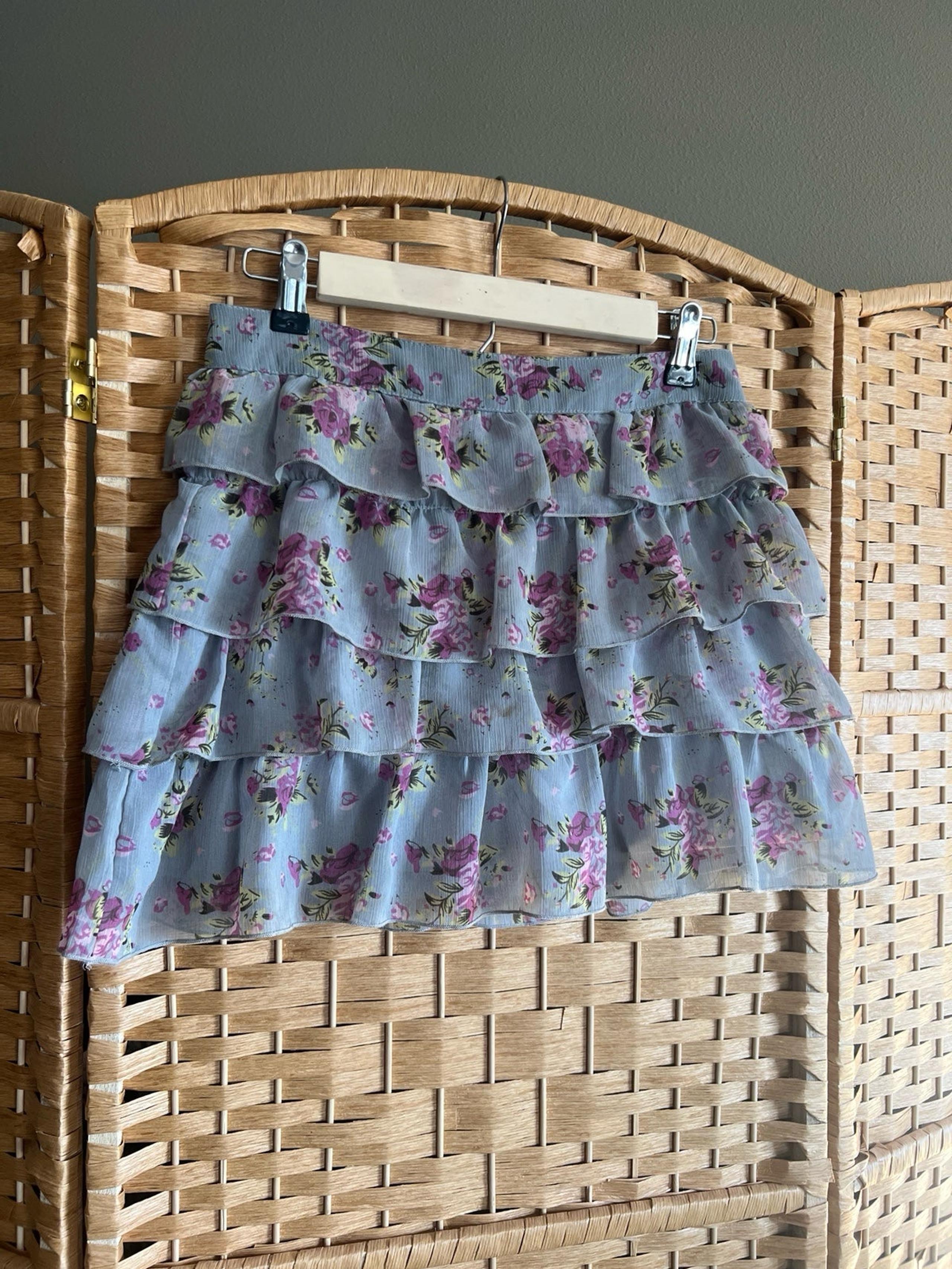 Women’s chiffon layered floral mini-skirt by dELiA*s