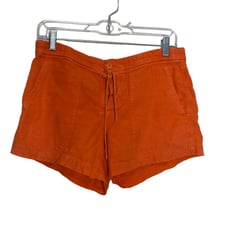 Vince. orange linen shorts size small