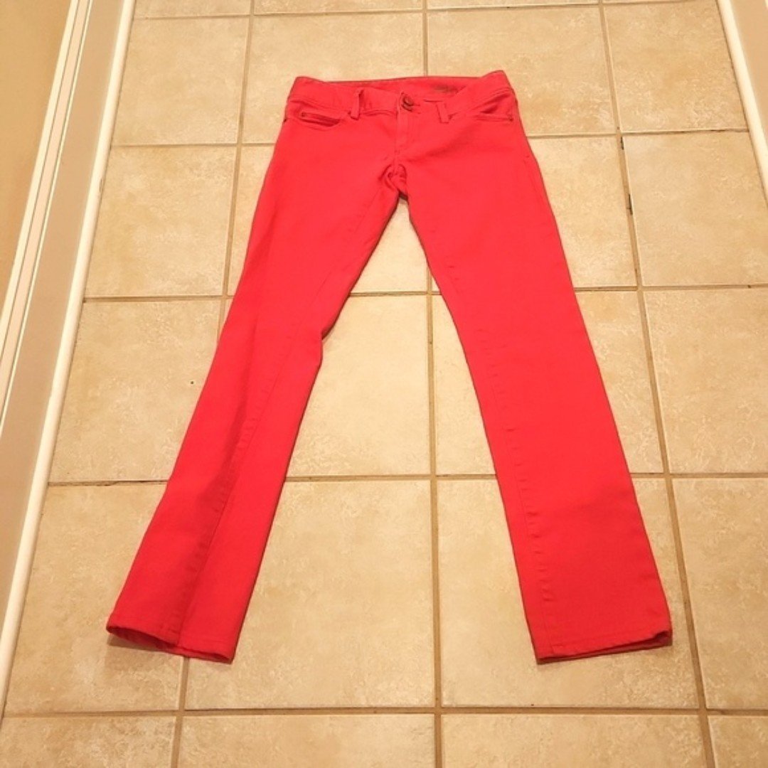 Lilly Pulitzer Worth Straight Slim Leg Jeans Bright Pink Size 0