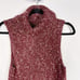 Anthropologie XS Bordeaux Red Flowy Maxi Tunic Sweater Turtleneck Sleeveless