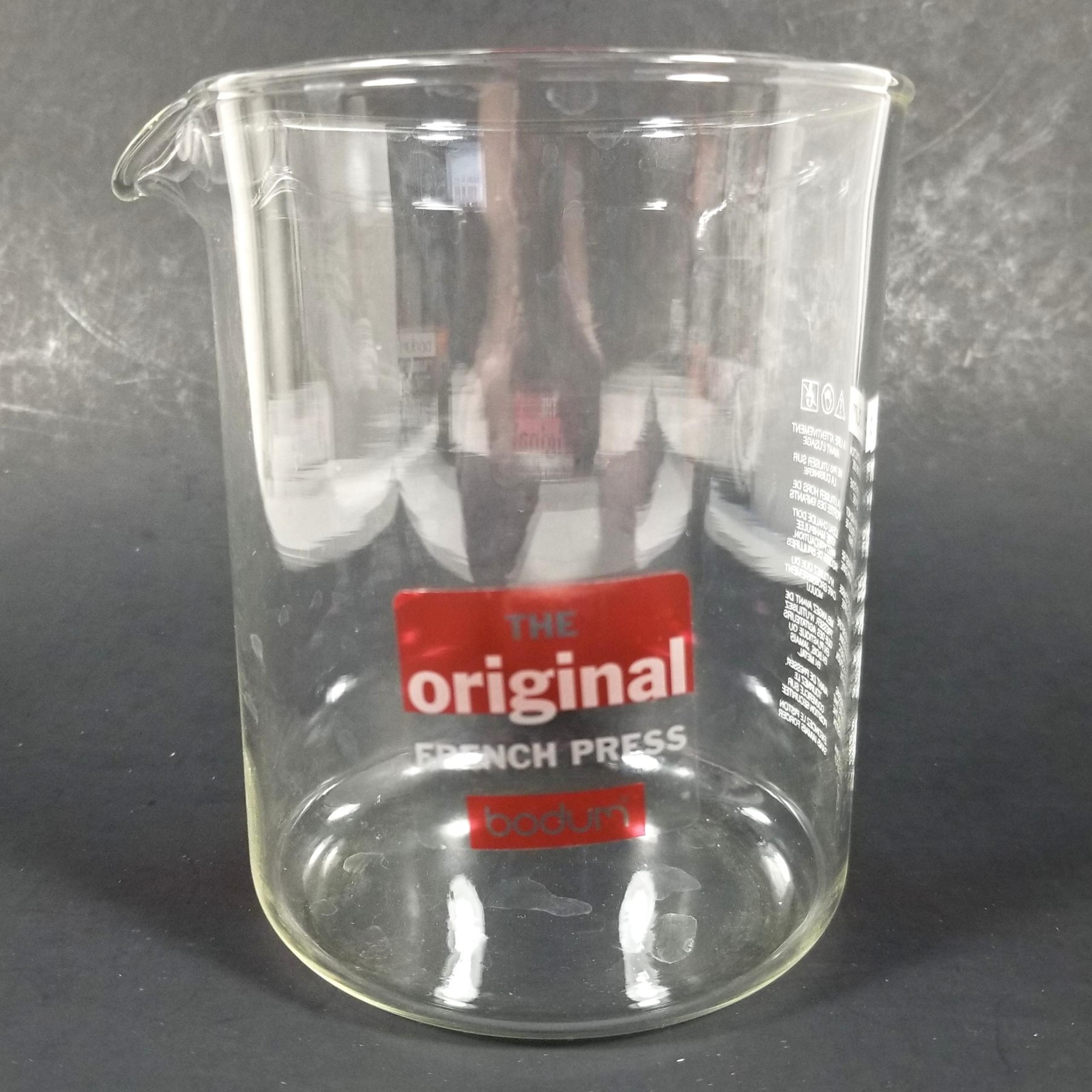 NEW Bodum Replacement Spare Glass Carafe 17 oz 4 Cup with Spout for French Press