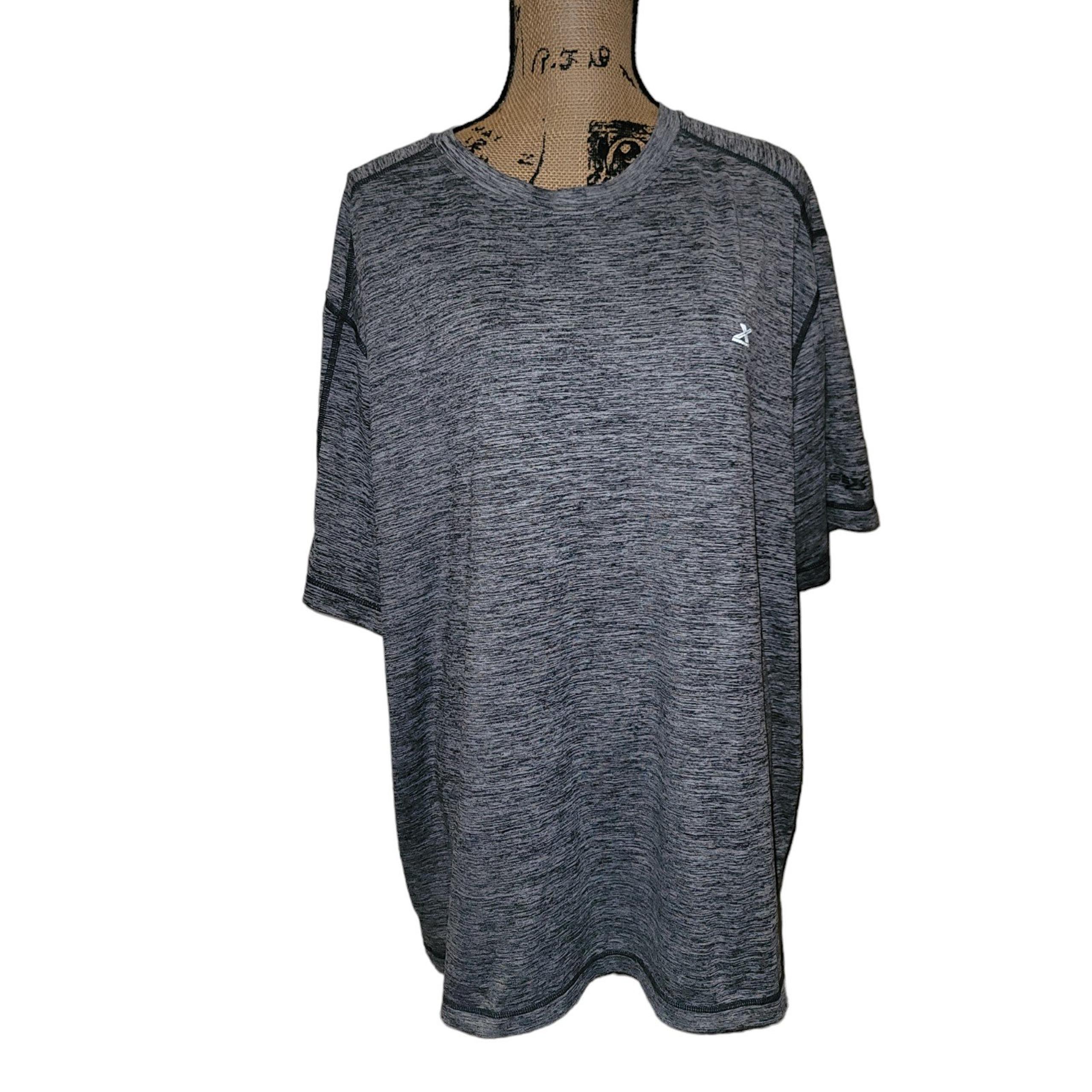 Xersion Reflective Athletic Fit Gray Shirt Men XLARGE  Gym Quick-dri Athleisure