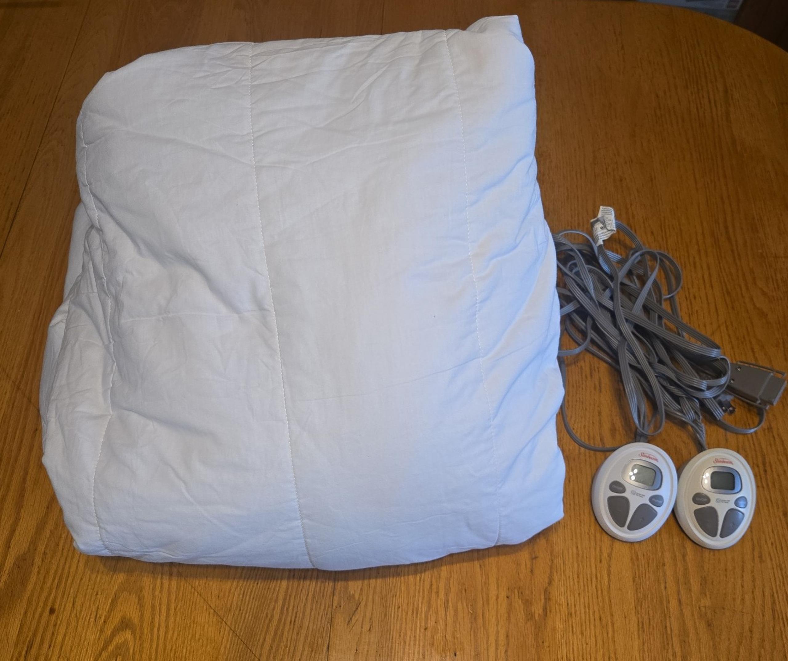 Sunbeam king size dual control mattress warming pad
