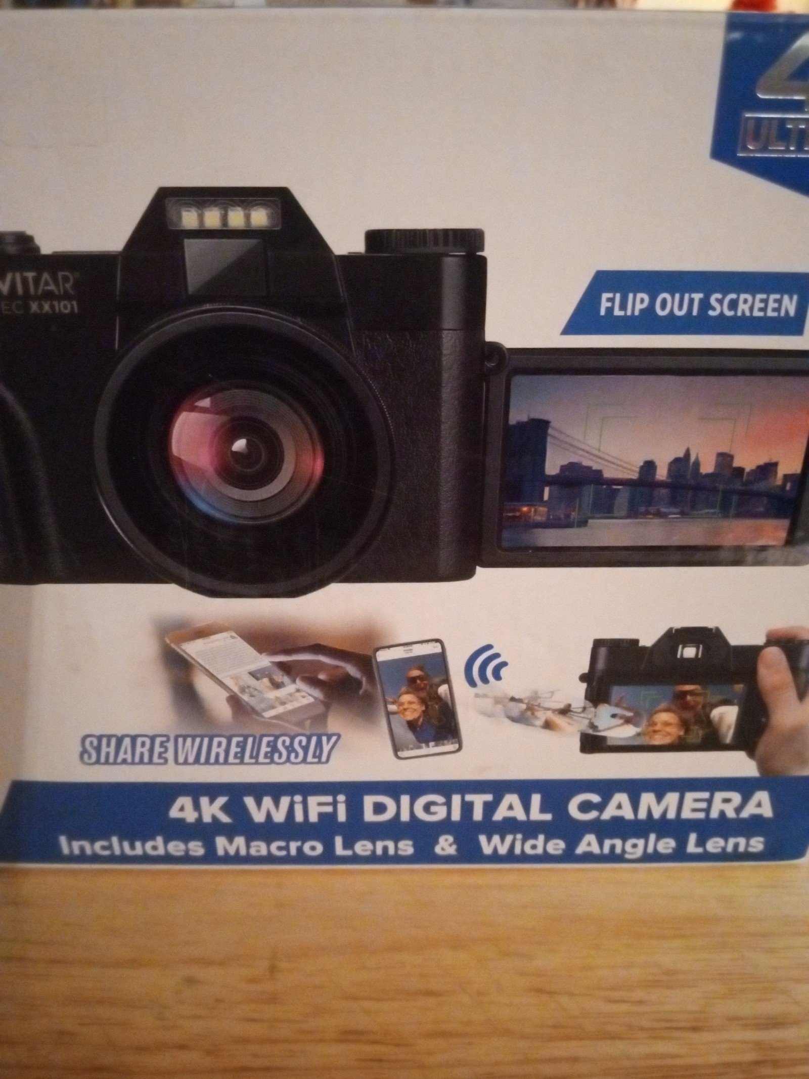 Digital Camera Vivitar 4K WiFi Digital Camera (NEW)