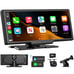 Portable Wireless CarPlay Touchscreen for Car: 4K Apple Carplay & Android Auto