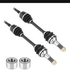 Chabushi Front Left Right CV Axle Drive Shaft & Bearing Set for Yamaha Grizzly 6