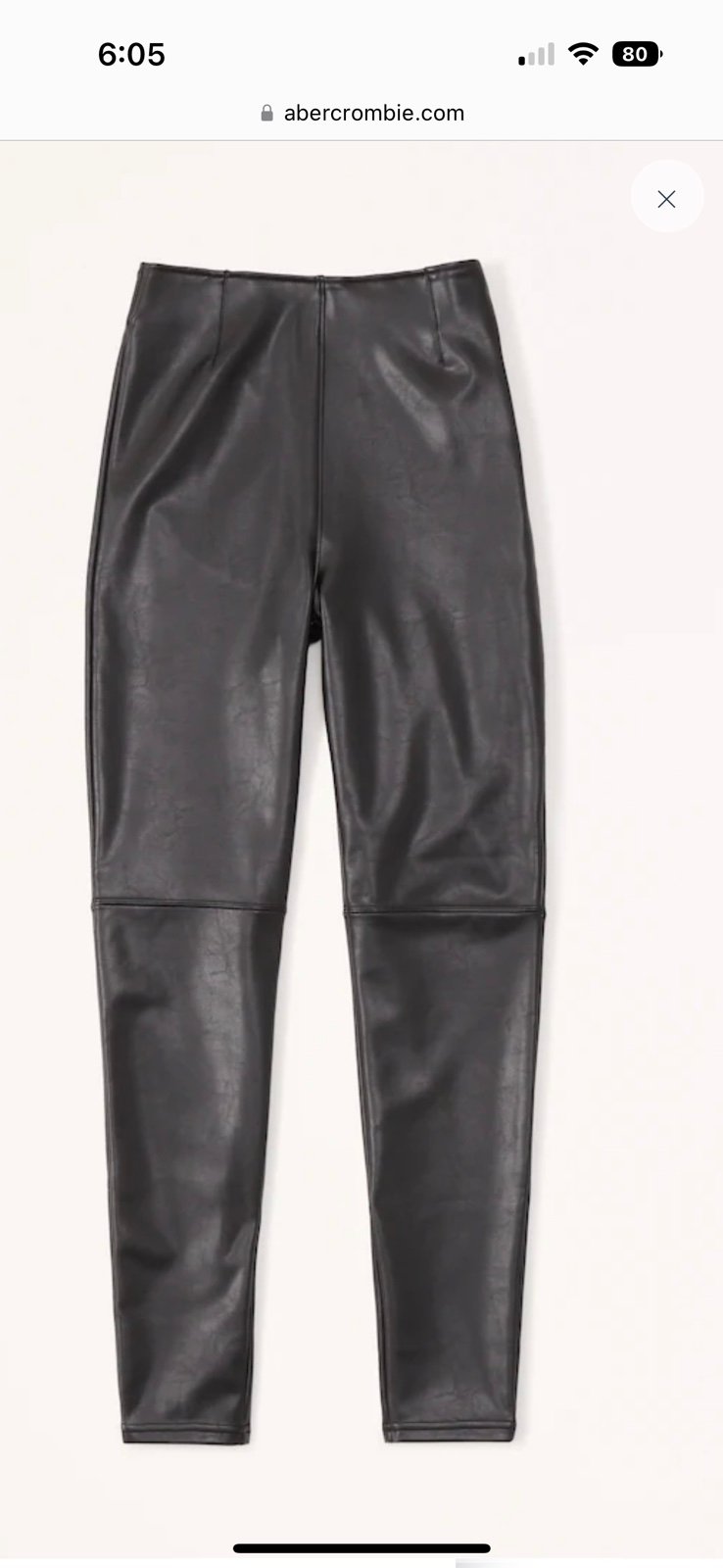 New Leather leggings size small