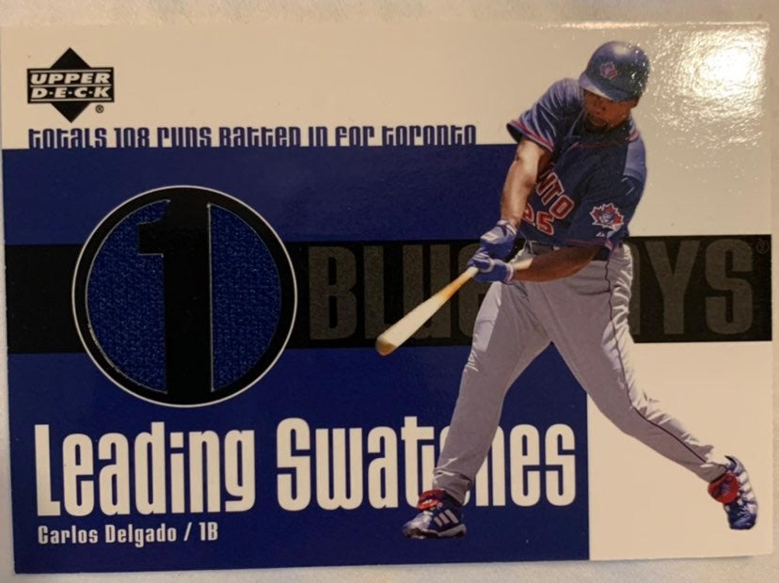Carlos Delgado Jersey Piece MLB Baseball Card Fermi Bubbles Grading A-
