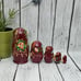 Nesting Dolls Hand Painted Floral Ladies, Set of 5