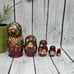 Nesting Dolls Hand Painted Floral Ladies, Set of 5