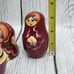 Nesting Dolls Hand Painted Floral Ladies, Set of 5
