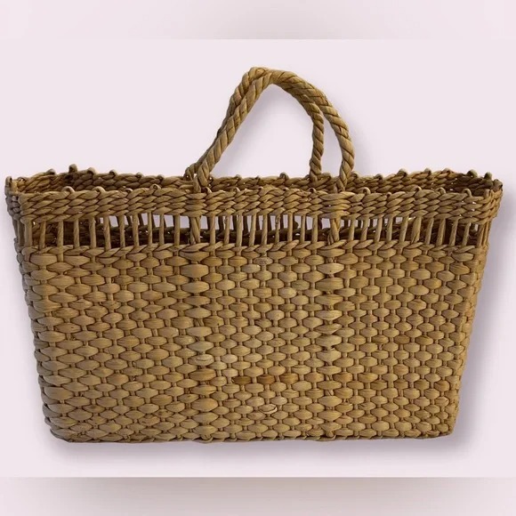 Vintage Straw Wicker Purse