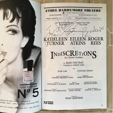 Jude Law & Kathleen Turner Signed Playbi