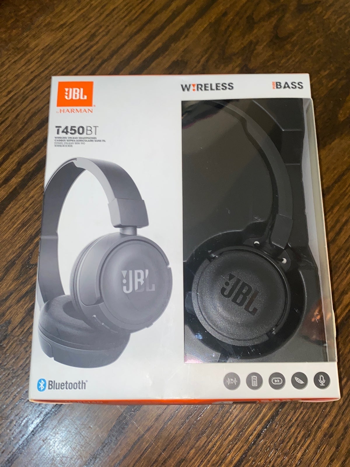 JBL T450BT Wireless On-Ear Headphones