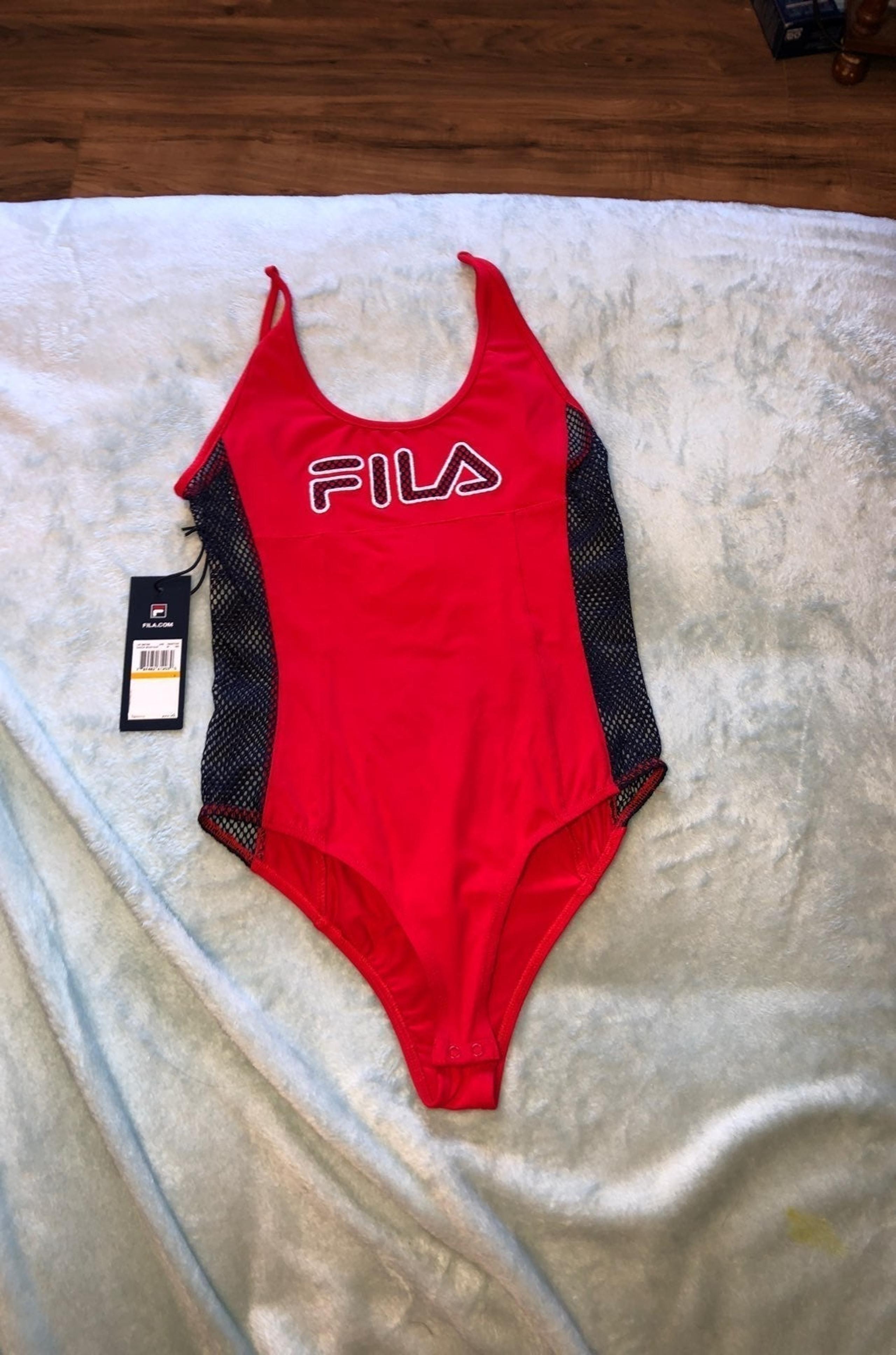 FILA Small Red Nadia Bodysuit