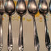 19 pc National Stainless Silvertone Flatware Silverware Paper Scroll Fork Spoon