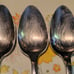 19 pc National Stainless Silvertone Flatware Silverware Paper Scroll Fork Spoon