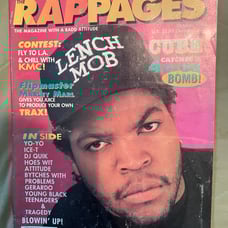 RAP PAGES MAGAZINE Volume 1 Number 1 Oct 1991 Ice Cube Ice-T DJ Quik RARE!