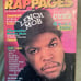 RAP PAGES MAGAZINE Volume 1 Number 1 Oct 1991 Ice Cube Ice-T DJ Quik RARE!