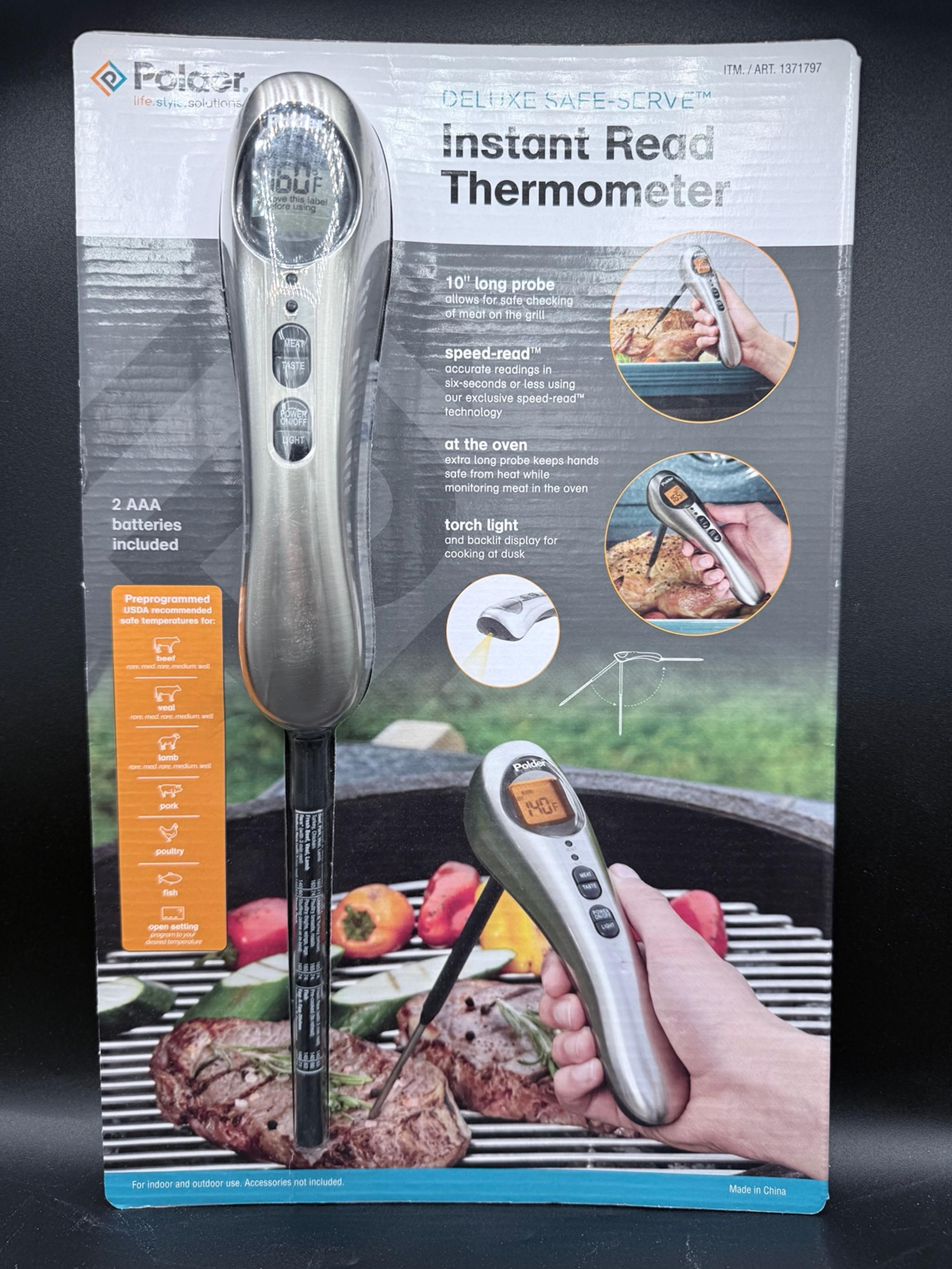 Polder Deluxe Safe-serve instant read thermometer