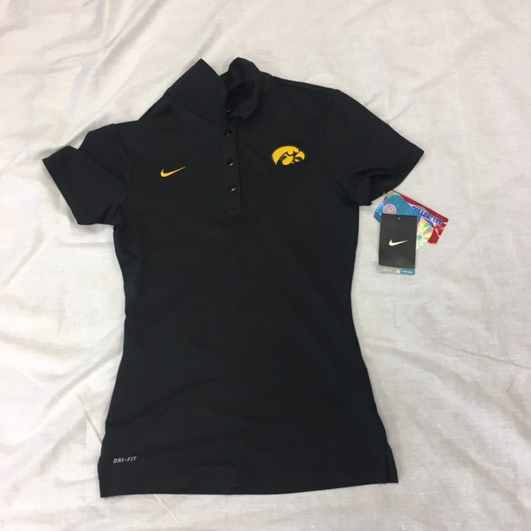 Iowa Hawkeyes Nike Women XS Polo Shirt