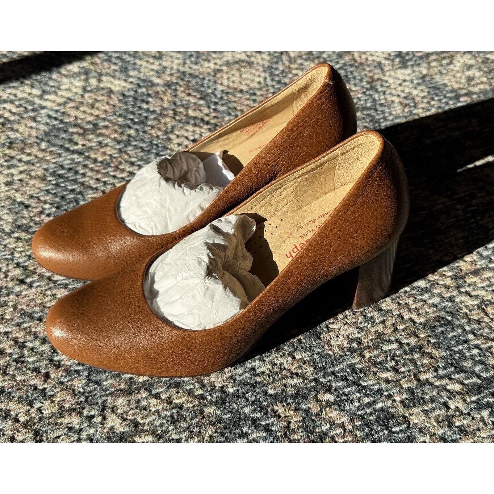 Marc Joseph New York Cognac Brown Midtown Pump Shoe 4 MSRP 165