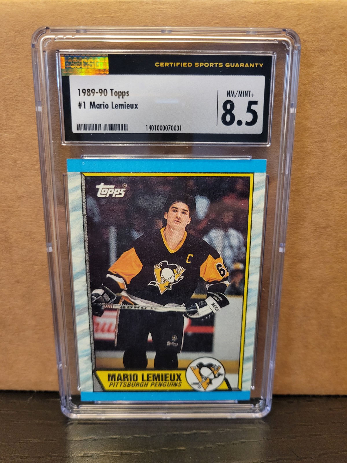 1989-90 Topps Mario Lemieux #1