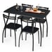 5 Pcs Dining Set Table & 4 Chairs Home Kitchen Room Breakfast Furniture