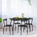 5 Pcs Dining Set Table & 4 Chairs Home Kitchen Room Breakfast Furniture