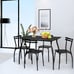 5 Pcs Dining Set Table & 4 Chairs Home Kitchen Room Breakfast Furniture