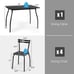 5 Pcs Dining Set Table & 4 Chairs Home Kitchen Room Breakfast Furniture
