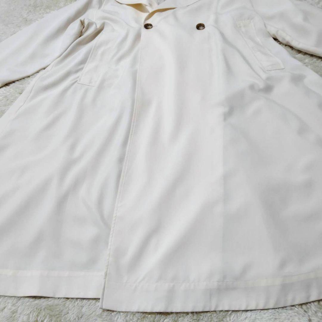 326 CLANE Back Gather Dress Trench Coat Ivory
