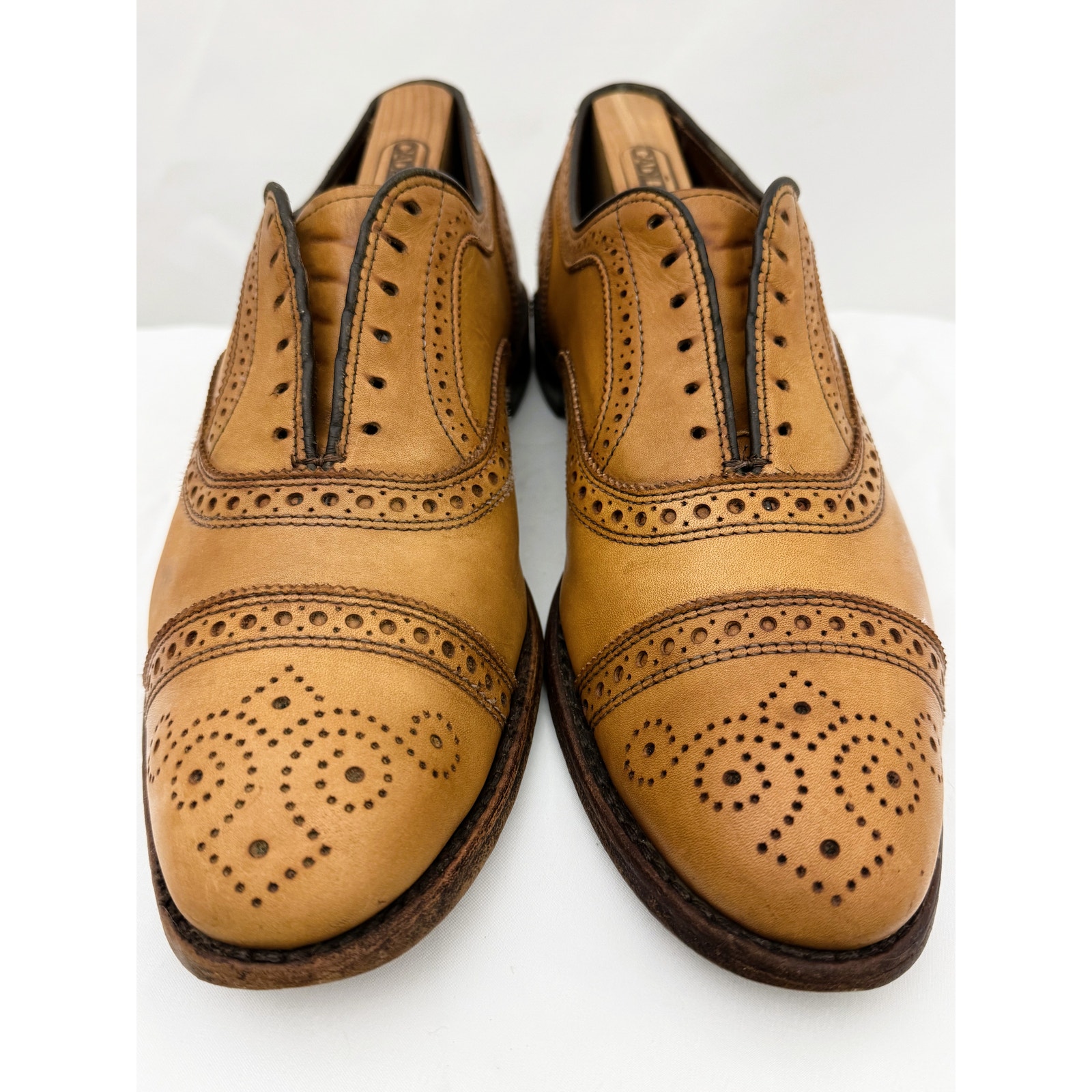 ALLEN EDMONDS Oxford Strand Cap-toe Calfskin uppers Shoe Size 9.5D