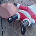 RARE FIND Vintage Hand painted Ceramic Santa Planter/candy/nut Dish