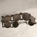 Vintage Edwardian Silver Coin Bracelet King George V British Three Pence 1930s