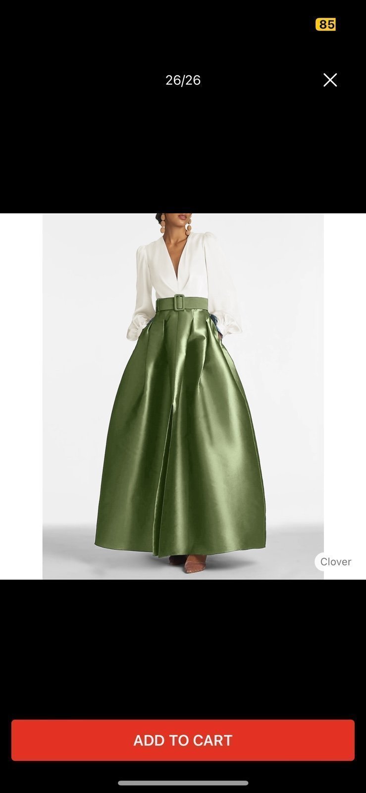 Gorgeous A-line satin bridal collection sage, green bottom with pockets