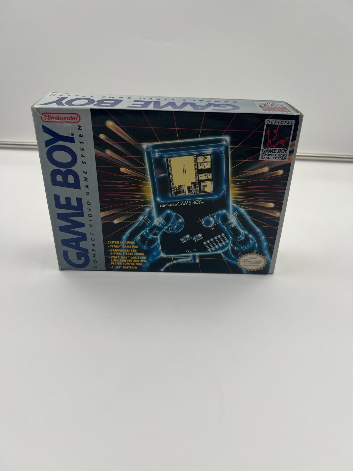 Original Nintendo Game Boy Ifunny Screen Modw/ Tetris Complete In Box CIB DMG-01