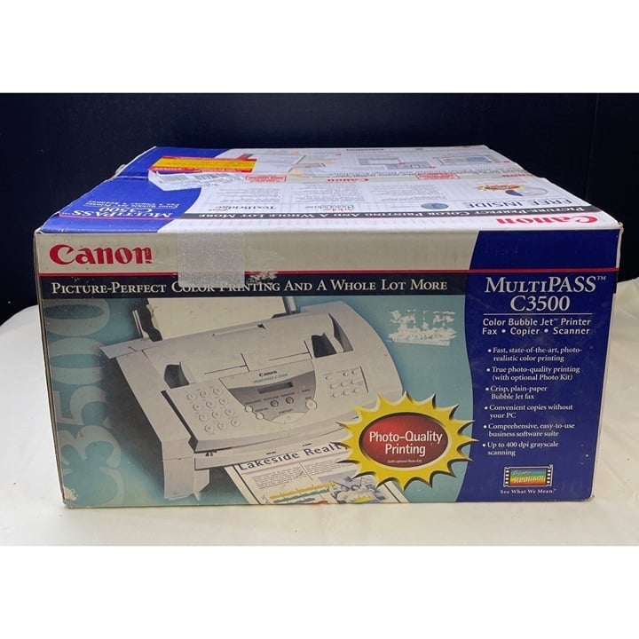 Canon Multipass C3500 color bubble jet/printer/fax/copier/scanner SKU 5640