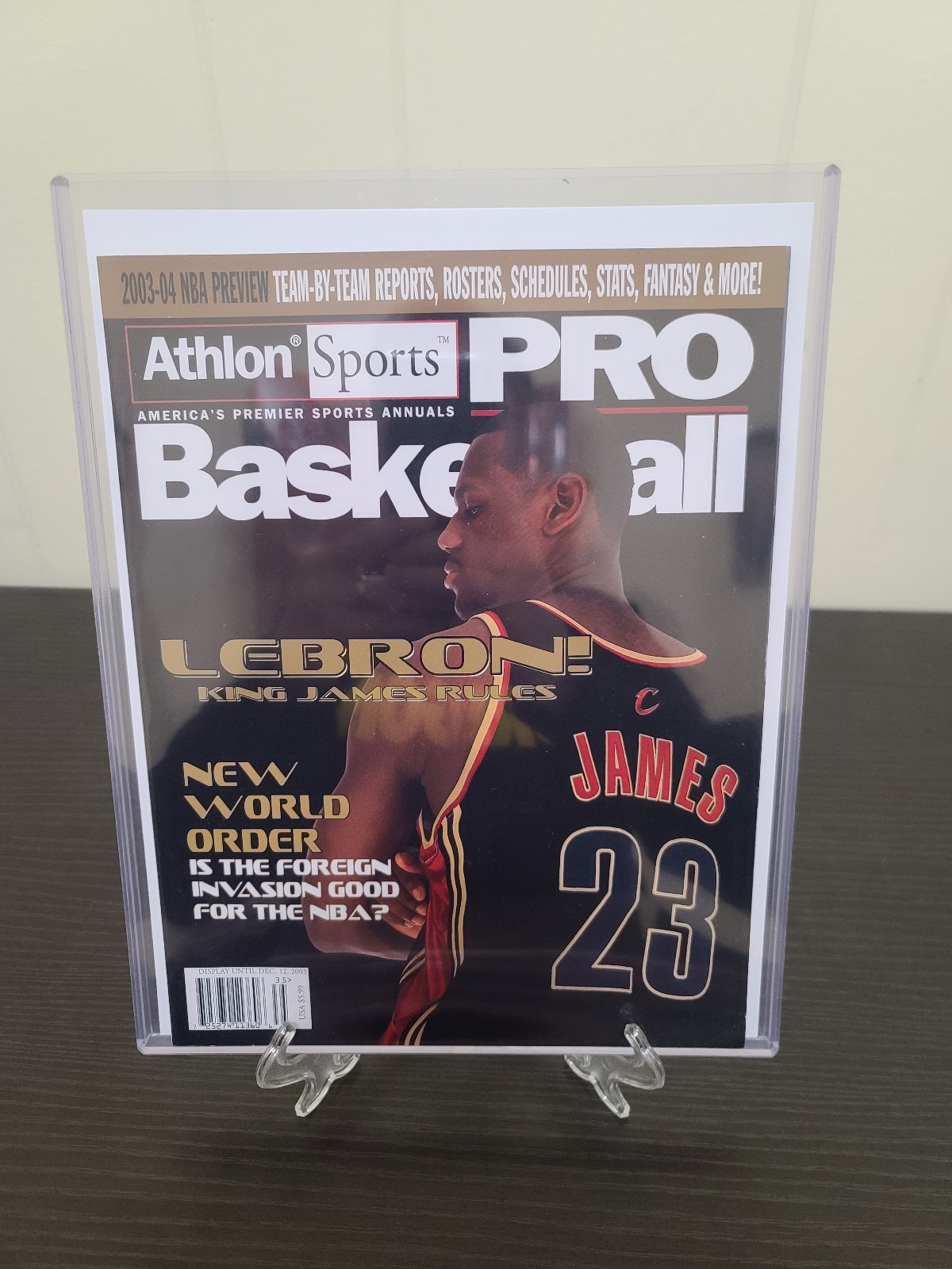 Lebron James Rookie Cavs NBA basketball magazine