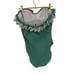 J.Crew Scalloped Ruffle one-piece Swimsuit, Green Textured Gingham Size 6, AK743