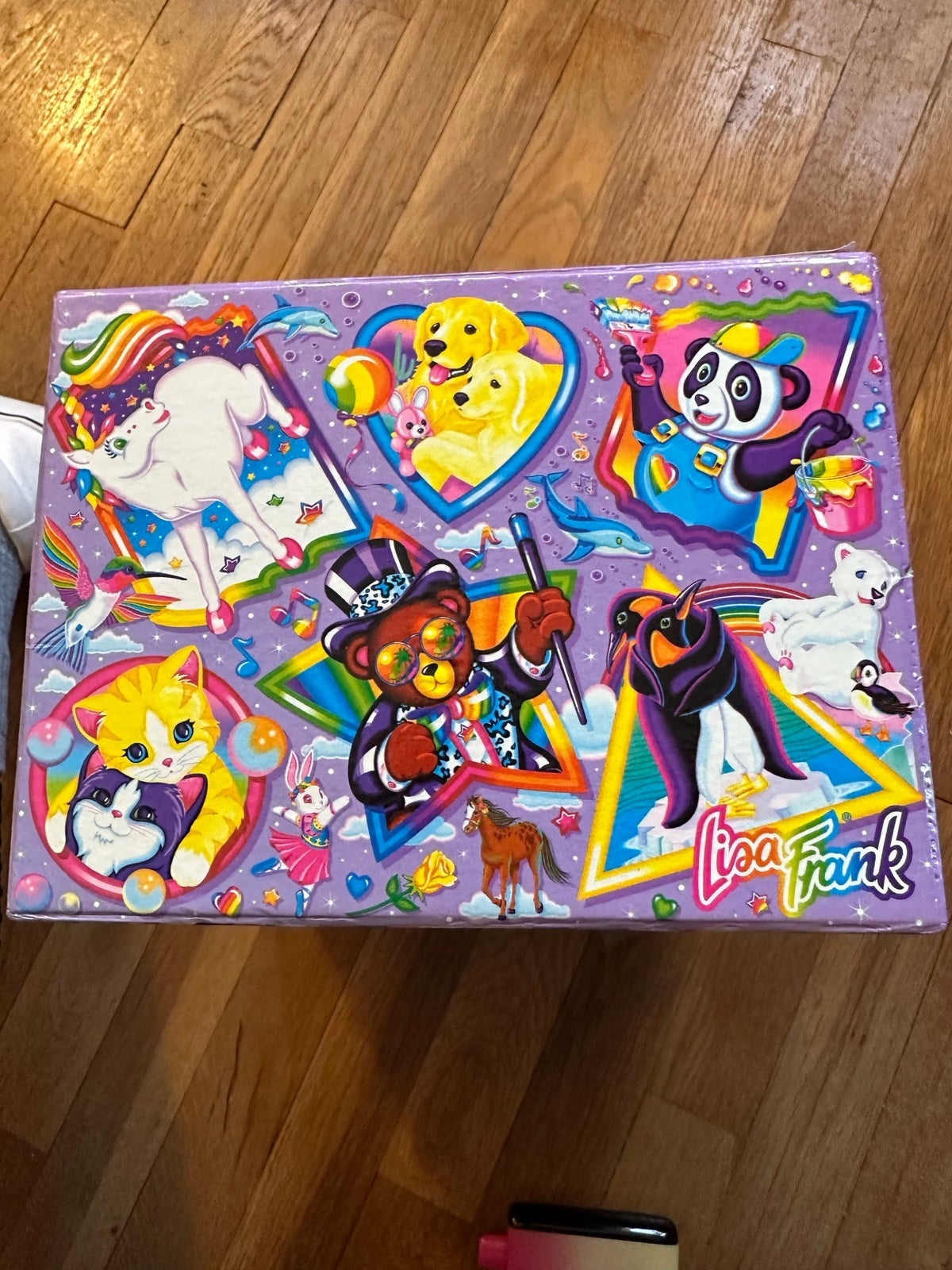 LISA FRANK VINTAGE CRAFTING BOX STOCKED WITH ALL SUPPLIES!! RARE BRANDNEW