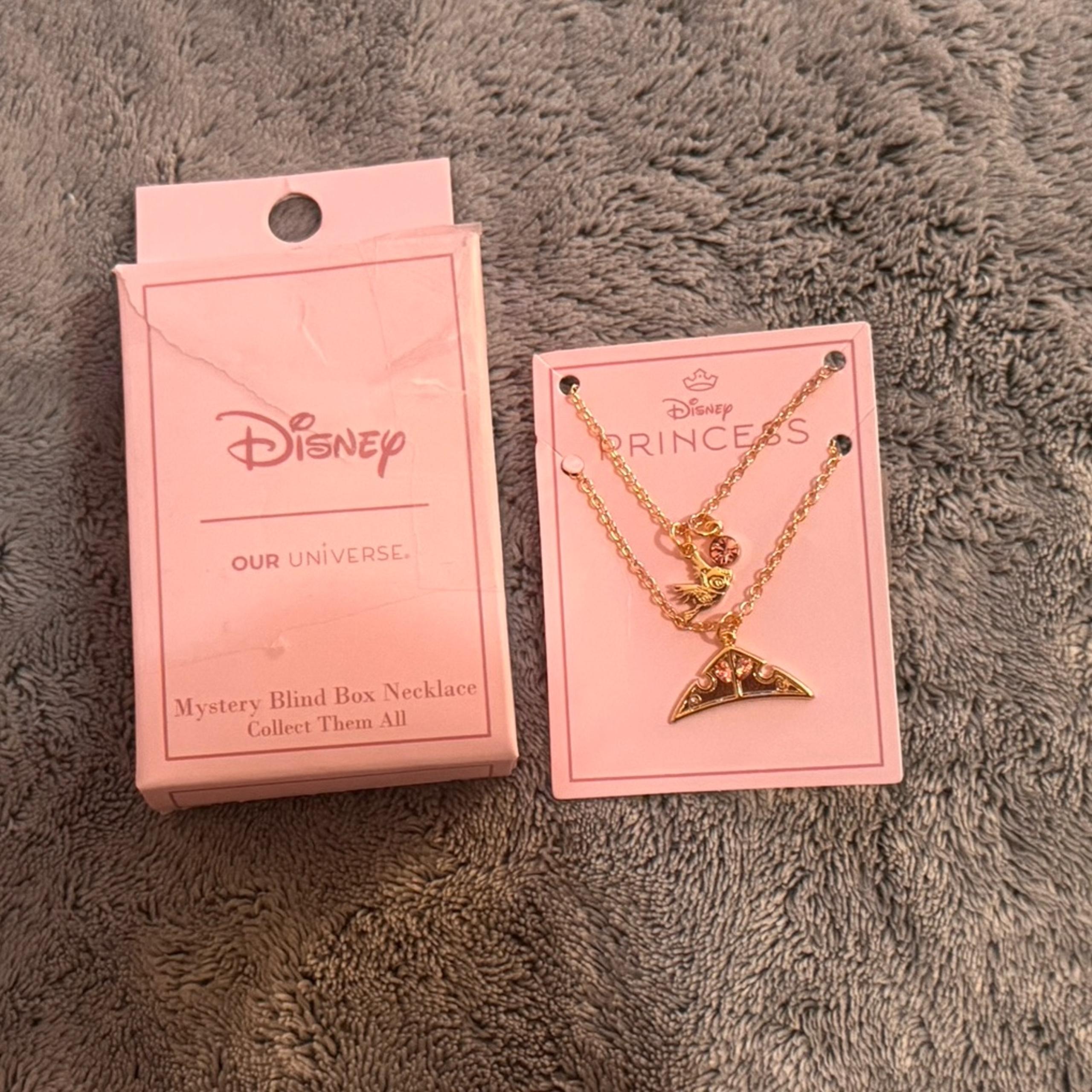 New Our Universe Disney Princess Crown & Sidekick Blind Box Necklace Set