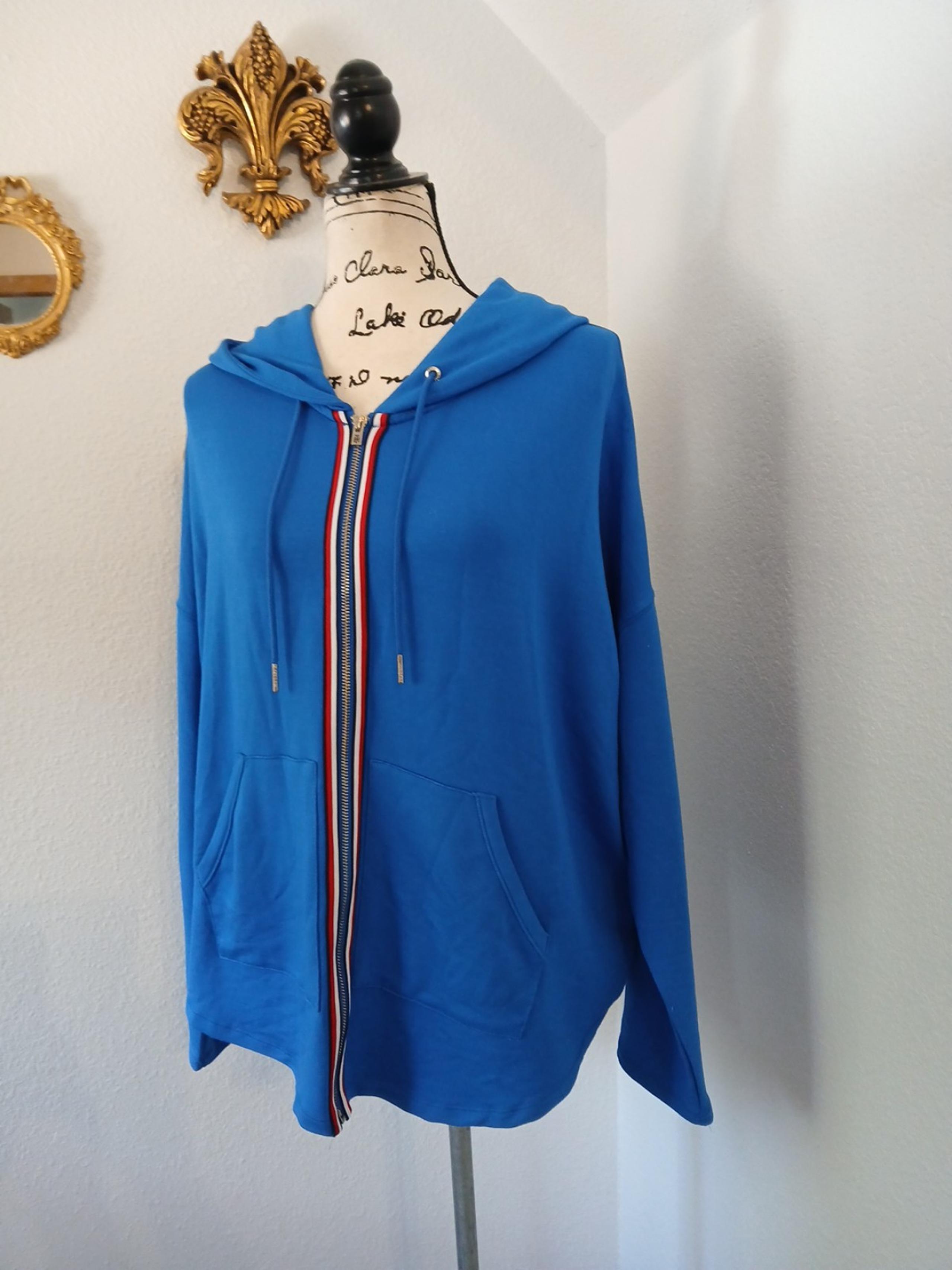 XL Tommy Hilfiger Sport Full Zip Front Hoodie Women's Long Sleeve Pockets Soft.