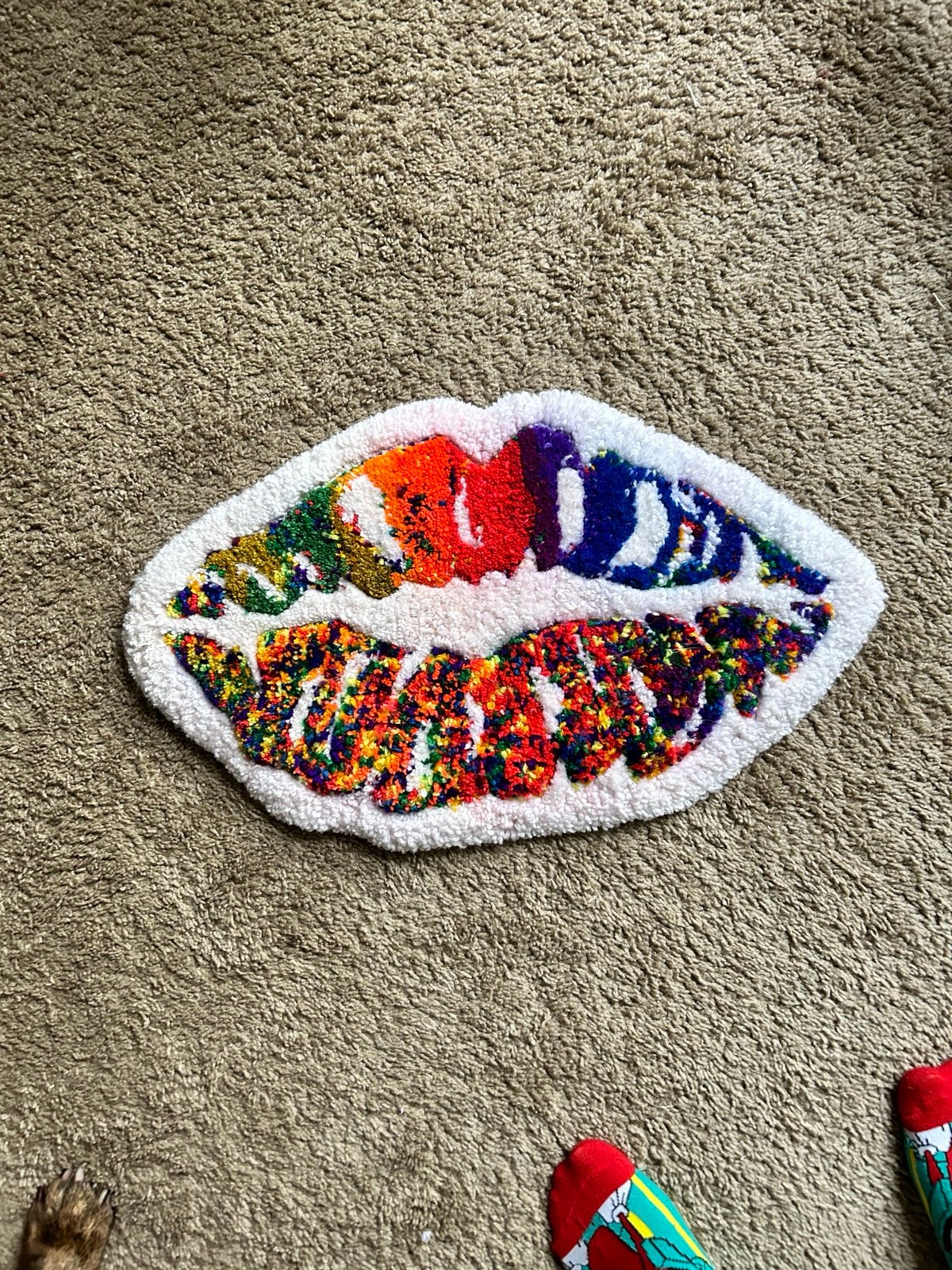 Custom Lips Area Rug
