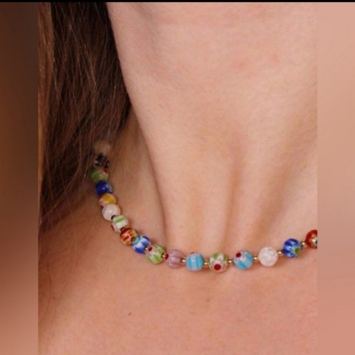 Anthropologie Millefiore Necklace