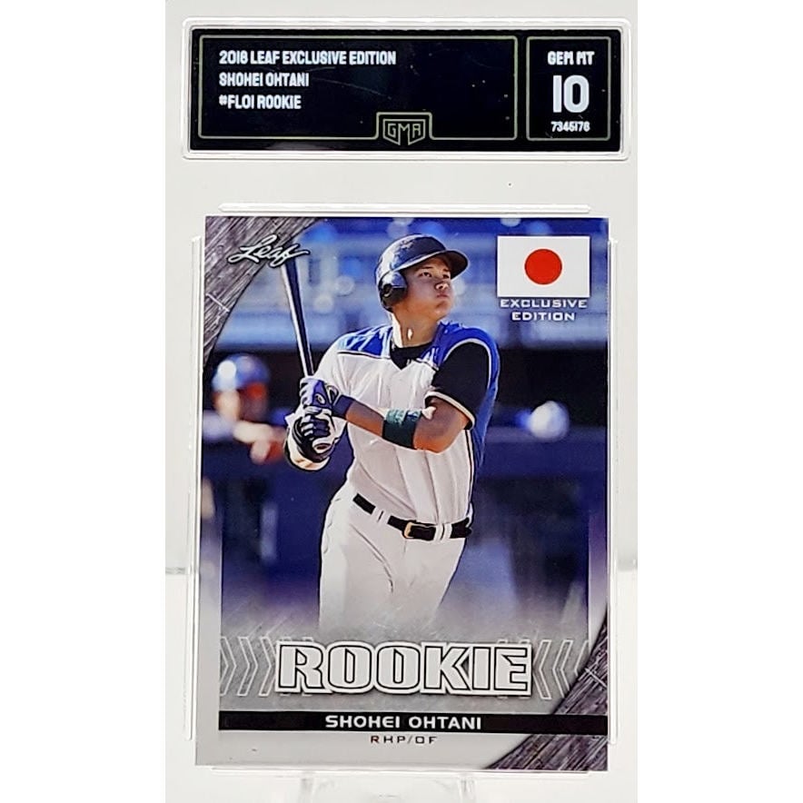 2018 Leaf Exclusive Flag Shohei Ohtani #FL-01 (ROOKIE) GMA 10 GEM Mint