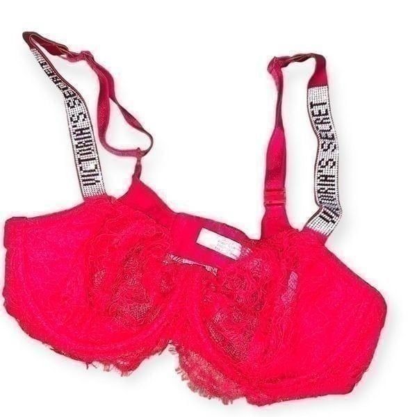 Victoria’s Secret wicked unlined shine lace bra