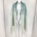 MER SEA Classic Chunky Oversized Fringe Shawl Wrap Bohemian Festival Green 76x20