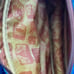 Samantha Brown Embossed Crocodile Print Blue Brown Weekender Briefcase Bag