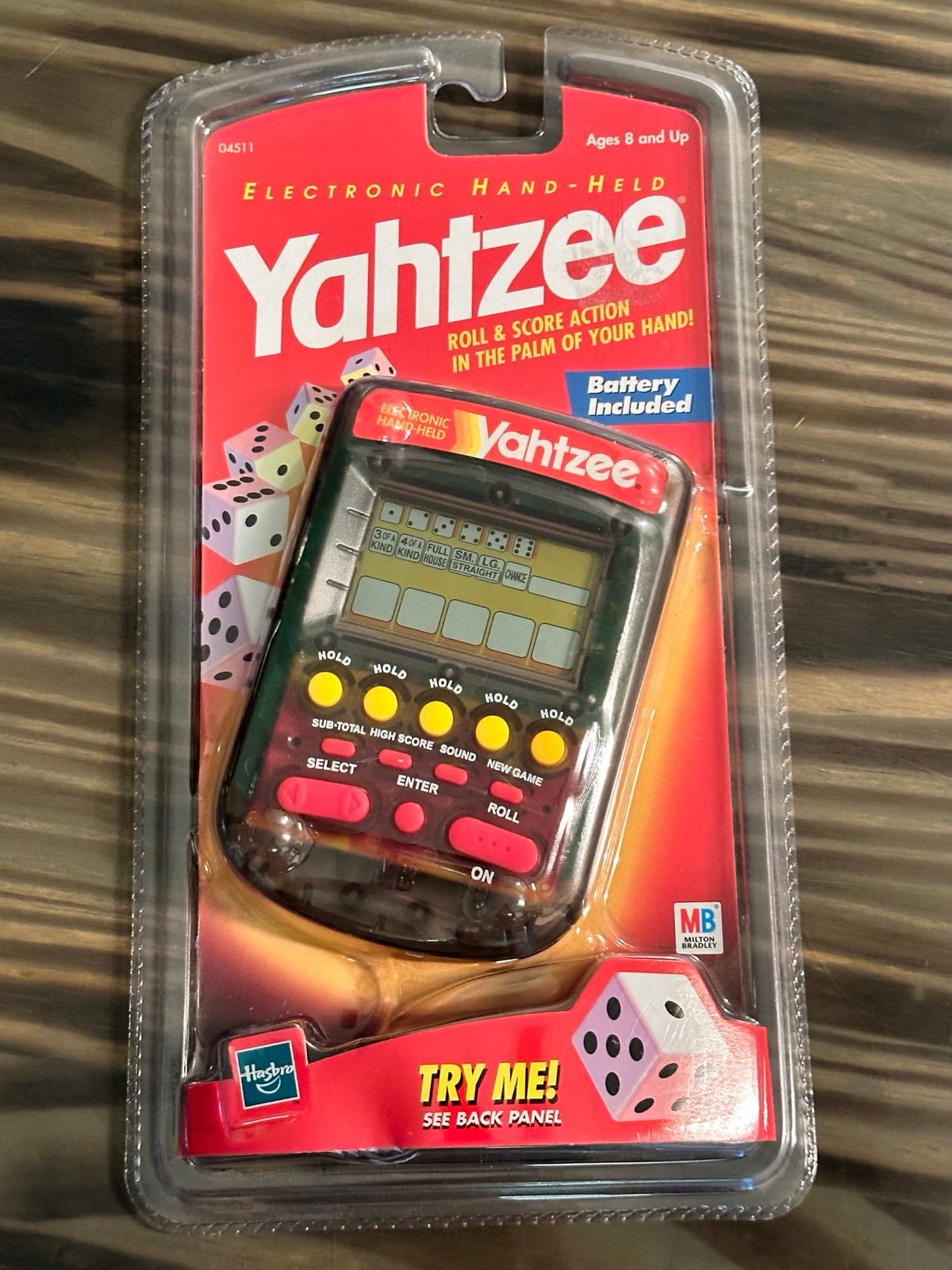 Vintage Milton Bradley Yahtzee Electronic Hand-Held Game 1999 Hasbro New sealed